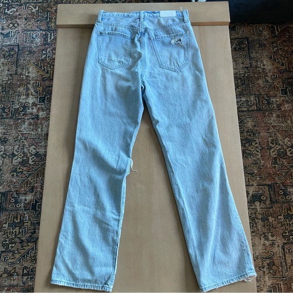 Pistola Light Blue Distressed Cassie Straight Leg Jeans - Picture 13 of 15